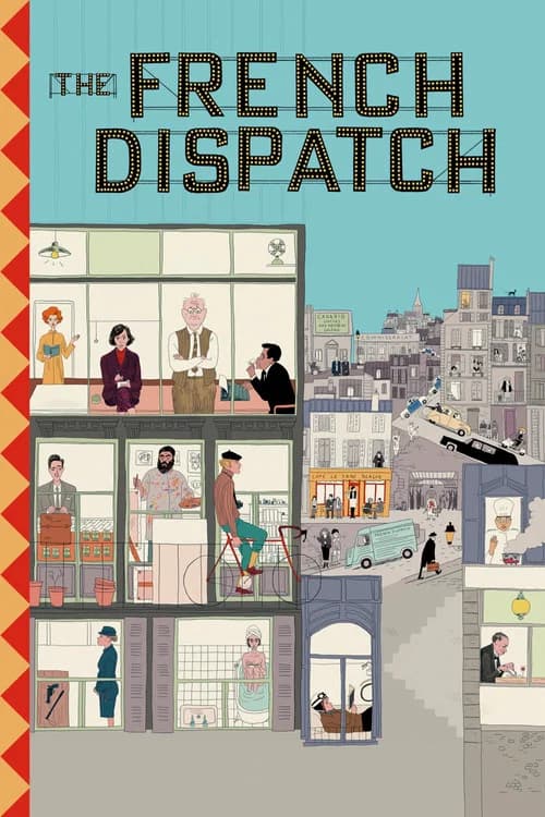 Poster for The French Dispatch of the Liberty, Kansas Evening Sun